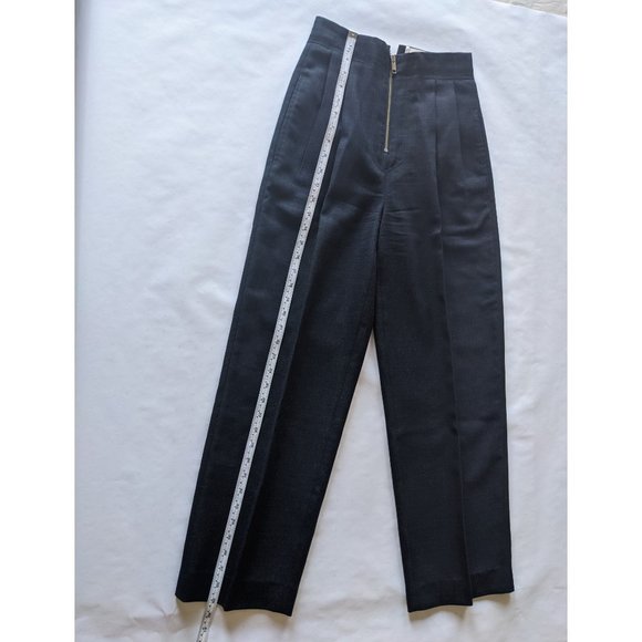 Old Celine-style zipper front tailored trousers size 26 medium - Picture 9 of 9
